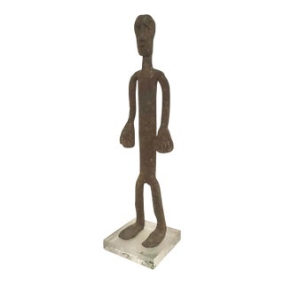 Dogan Tribe Style Figure Standing Made of Forged Iron, 15.5” High For Sale