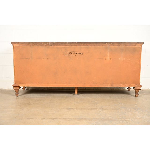 Karges Style French Regency Louis XVI Carved Fruitwood Long Dresser or Credenza, Circa 1960s For Sale - Image 14 of 15