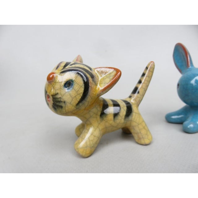 Mid-Century Modern Animal Sculptures in Ceramics by Walter Bosse for Karlsruher Majolika, 1950s, Set of 4 For Sale - Image 3 of 18