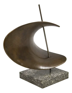 Franco Asco, Forma Evoluzione 80, 1957, Bronze & Stone