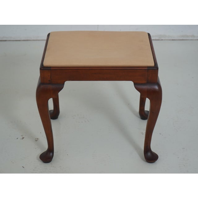 Age: Approx: 25 Years Old Details: High Quality Construction Queen Anne Legs & Pad Feet Bench Made Hand Crafted Pegged...