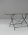 Wood 20th Century French Metal Table With Wooden Top For Sale - Image 7 of 8