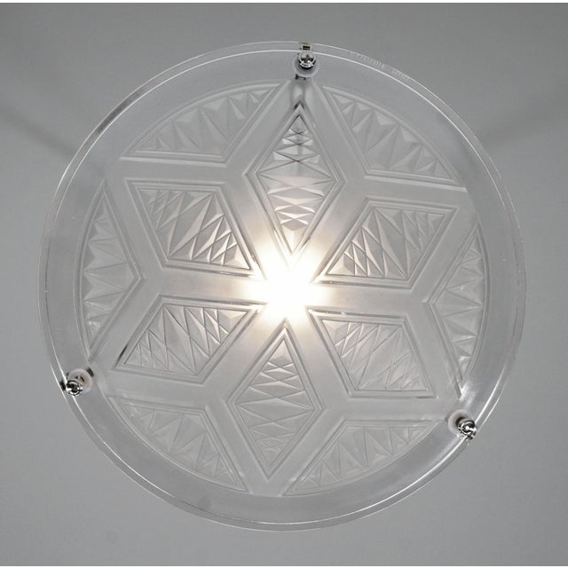French Art Deco Pendant Light by Pierre Maynadier 1930 France For Sale - Image 6 of 8
