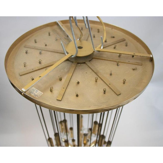 Cascading 36 Chandelier Swarovski Crystal Gilt Brass by Ernst Palme, 1960 For Sale - Image 13 of 16