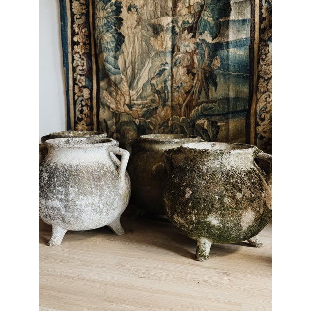 Stone Gray Mid 20th Century Original Willy Guhl Marmite Pot/Planter, Attributed For Sale - Image 8 of 14