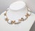 Trifari Vintage 1955-6 Signed Crown Trifari "Kashmir" White Sugarloaf Cabochon Rhinestones Collar Necklace For Sale - Image 4 of 9