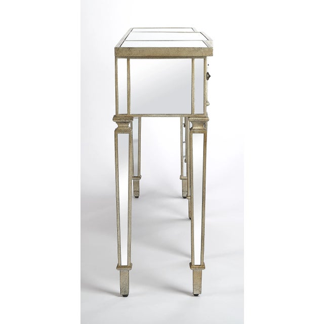 Silver Hayworth Mirrored Console Table, Silver For Sale - Image 8 of 9