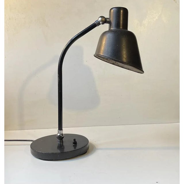 Bauhaus Black Desk Lamp by Christian Dell for Bünte and Remmler, 1920s For Sale - Image 13 of 13