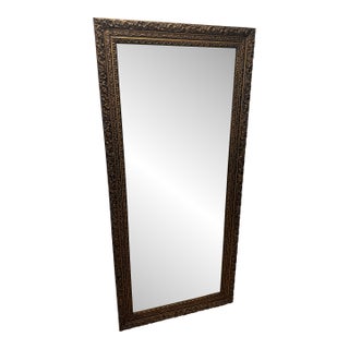 Large Gold Floor Mirror For Sale