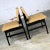 Hibriten Blackened Wood and Faux Leather Mid-Century Modern Chairs - a Pair For Sale - Image 6 of 13
