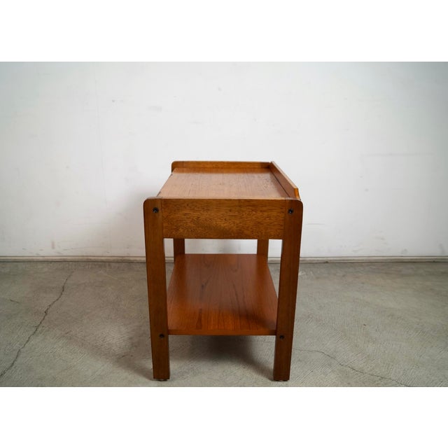 1970’s Mid-Century Danish Modern Teak Nightstand For Sale - Image 9 of 12