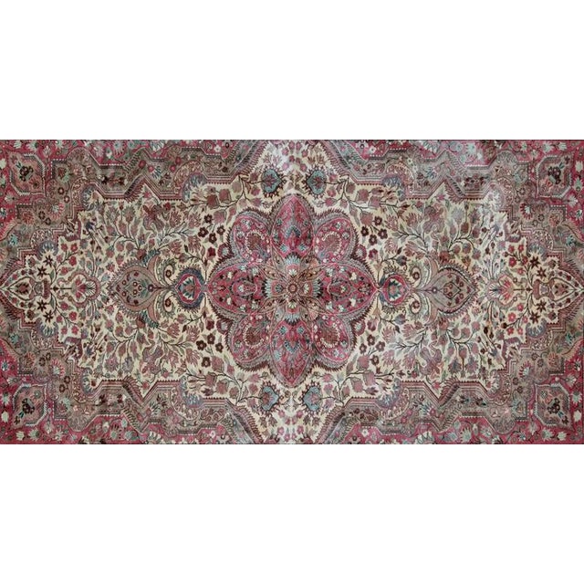 Hand-Knotted Turkish Kayseri Rug For Sale - Image 3 of 9
