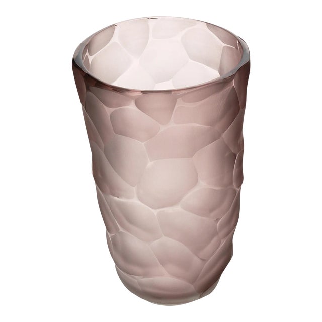 Murano Glass ‘Battuto” Amethyst Vase For Sale