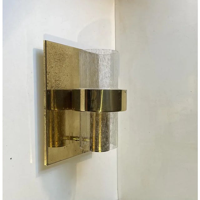 Mid-Century Modern Scandinavian Modern Maritime Brass Sconces by Jonas Hidle for Høvik Verk, 1970s, Set of 2 For Sale - Image 3 of 9