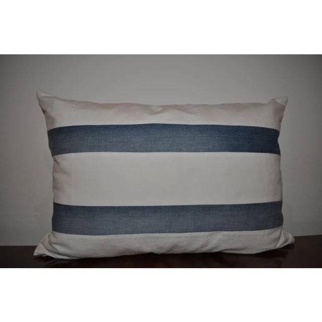 1980s Vintage Striped Cushions, Set of 2 For Sale - Image 5 of 6