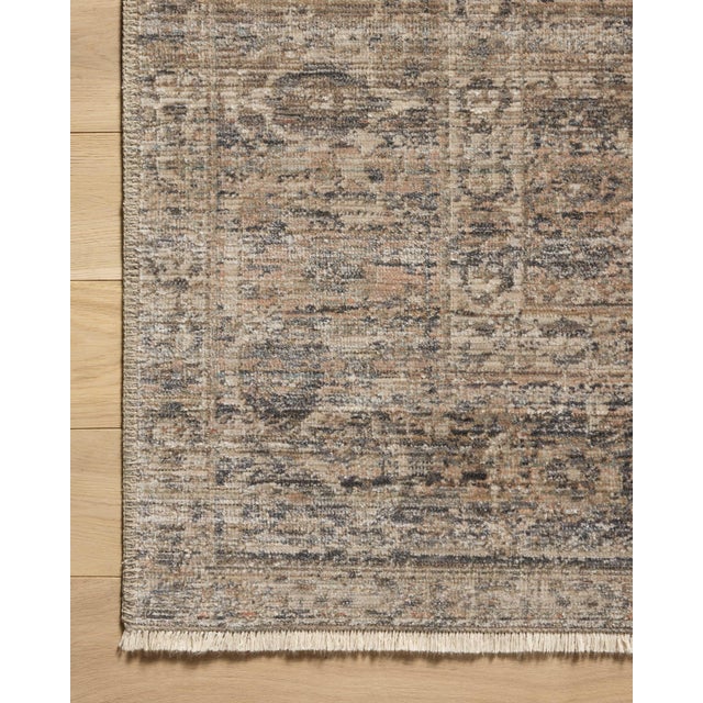 2020s Amber Lewis x Loloi Molly Navy / Blush 6'-7" x 9'-2" Area Rug For Sale - Image 5 of 8