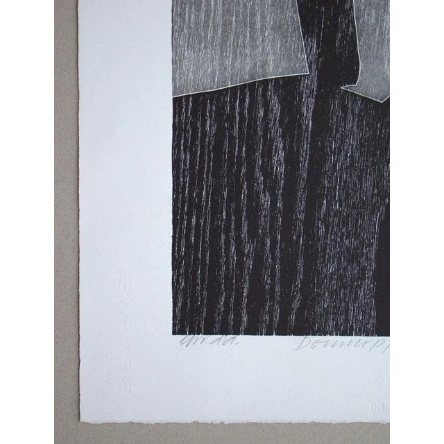 Franz Eggenschwiler, Donnerpfeile II, 1992, Original Woodcut For Sale - Image 5 of 17