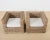 Early 21st Century Pair of Michael Taylor Style Organic Modern Rattan Cube Chairs For Sale - Image 5 of 12