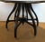 Stylish Hickory Chair modern Maria foyer/center table, finished in a rich Macassar ebony wood, silver caster, showroom...