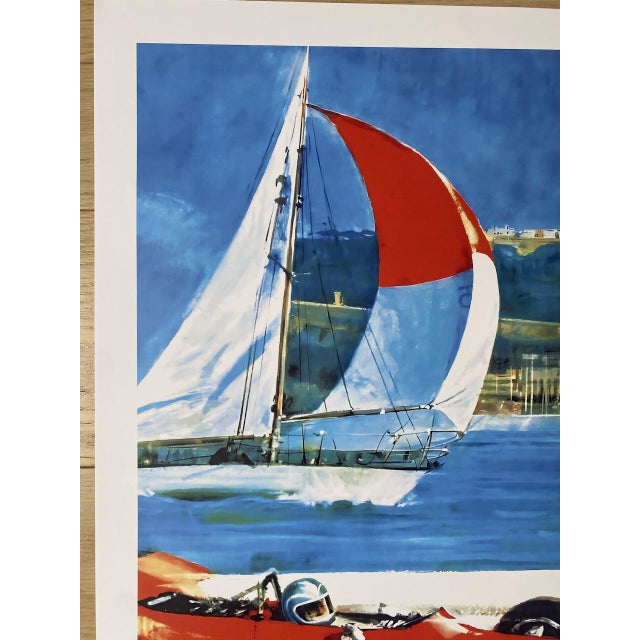 Beautiful and iconic poster for the Monaco race of 1970. Fully authorized reproduction by Editions Clouet. 2025. Condition...