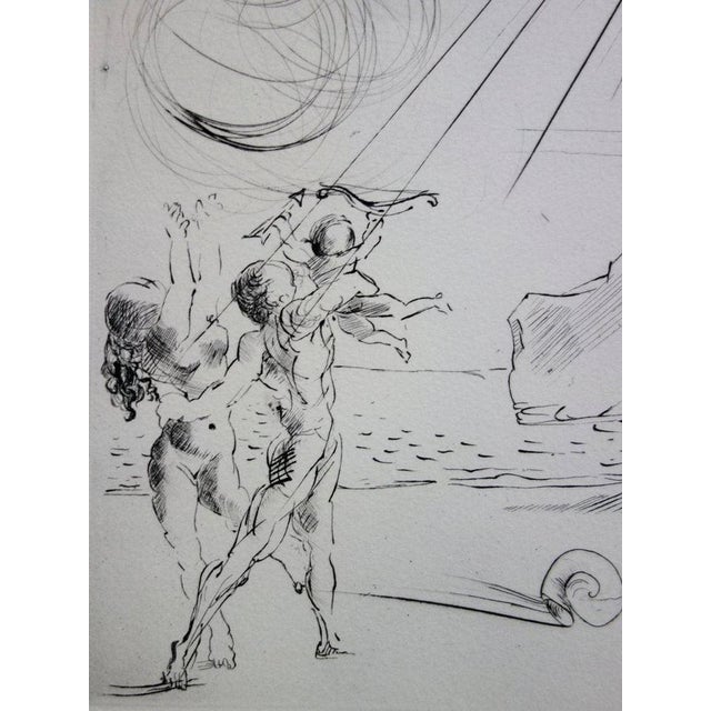 Salvador Dali, Plage à Cadaques, Etching For Sale - Image 8 of 12