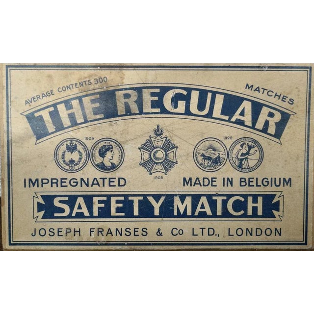 Large Antique Advertising Matchbox, 1908 For Sale - Image 4 of 5