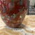 Ceramic Vintage Ceramic Asian Red Detailed Vase With Floral Accents For Sale - Image 7 of 8