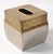 Alessi 1970s Bohemian Hand Embossed Jewelry Gold Silver Tissue Box Cover Veratex India For Sale - Image 4 of 14