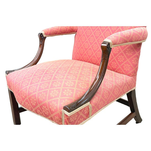 18th Century Georgian Mahogany Gainsborough Library Armchair, 1760 For Sale - Image 3 of 13