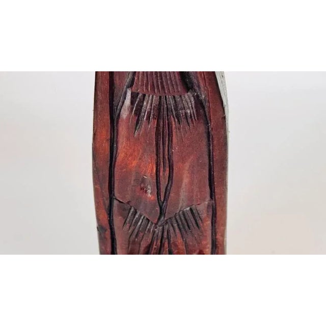 19th Century Abstract Wood Candleholder Sculpture, France For Sale - Image 12 of 15