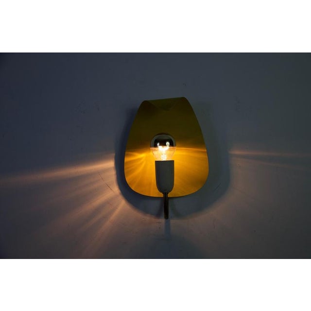 Gold Mid-Century Modern Sputnik Wall Lamp, Germany, 1960s For Sale - Image 8 of 11