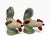 Bring a touch of playful sophistication to your mantle, library shelves, or bar cart with this vintage pair of hand-...