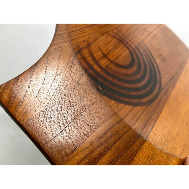 1960s Danish Modern Teak Handled Serving Tray and Bowl by Jens Quistgaard for Dansk For Sale - Image 10 of 11