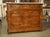 Late 19th Century Antique French Burl Walnut Louis Philippe Style Commode White Carrara Marble Top, Late 1800s For Sale - Image 5 of 18