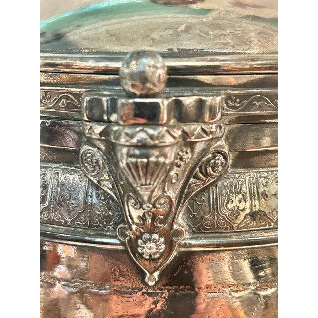 Circa 1880 Reed & Barton Victorian Silverplate Ice Water Pitcher, Patented Design For Sale - Image 10 of 18
