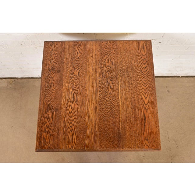 Antique Victorian Carved Oak Parlor Table or Side Table, Circa 1900 For Sale - Image 9 of 10