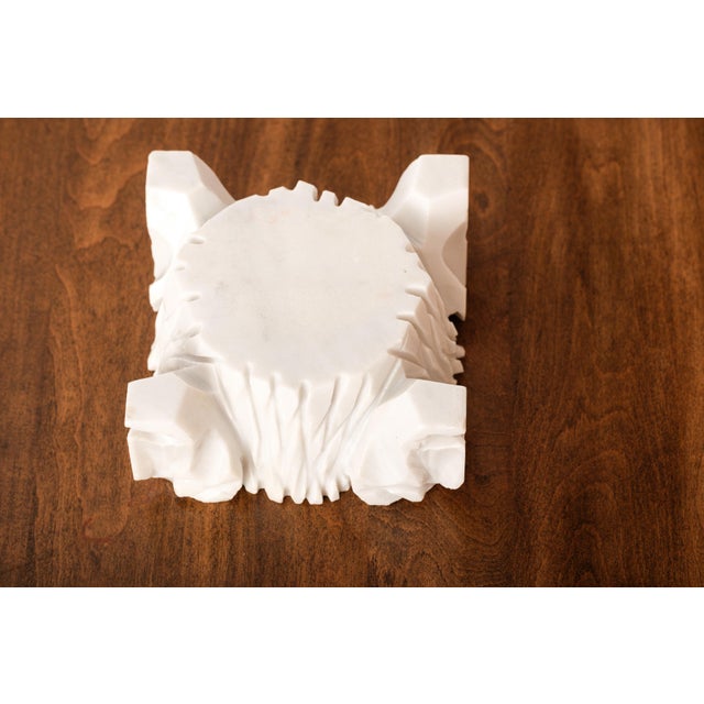 1950s Vintage Art Deco Carrara Marble Valet Tray For Sale - Image 5 of 12
