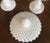 Vintage Milk Glass Covered Centerpiece Bowl with Saw Tooth Design - a Pair For Sale - Image 9 of 12