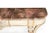 Wood French Louis XVI Style White Painted and Parcel-Gilt Violet Marble Console Table For Sale - Image 7 of 12