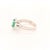 Green Diamond Emerald Ring 14k White Gold 0.94 TCW Custom Certified For Sale - Image 8 of 8