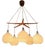 Model 511 Starfish Chandelier by Uno and Östen Kristiansson for Luxus Vittsjö, 1960s For Sale