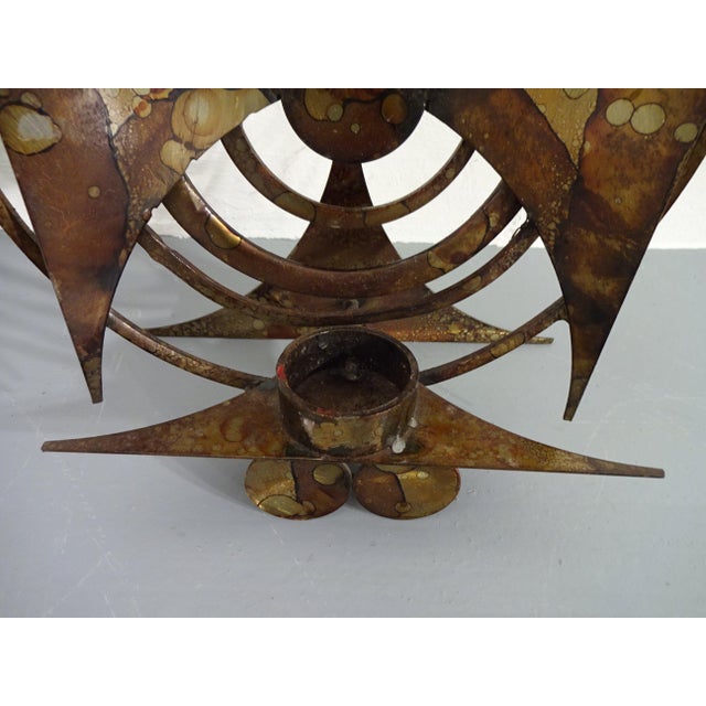 Brutalist Iron Candleholder by Henrik Horst, Denmark, 1960s For Sale - Image 11 of 13