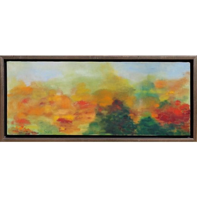 Abstract Colors, Soni Wallace Acrylic on Canvas Painting For Sale - Image 4 of 4