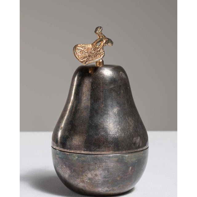 1970s Belgium Silver Pear-Shaped Ice Bucket For Sale - Image 11 of 15