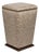 Pair of Lee Industries Bongo Stools - Unique Custom ‘Snakeskin’ Embossed Upholstery For Sale