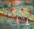 French Post-Impressionist School Artist, Figures on the River, Early 20th Century, Oil on Canvas For Sale - Image 4 of 12