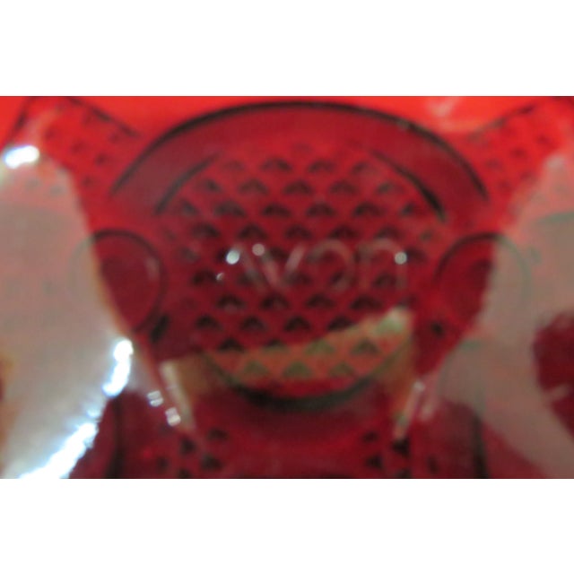 Avon Cape Cod Collection Ruby Red Candle Holder 4201b For Sale - Image 10 of 12