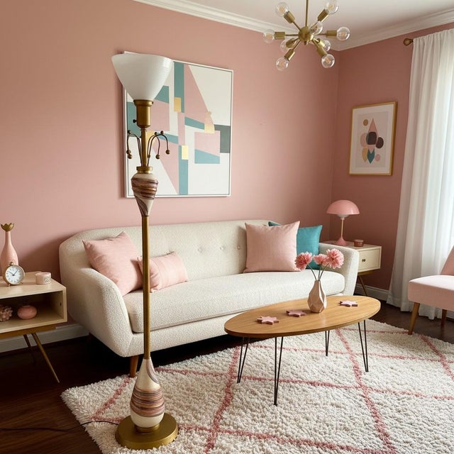 Mid 20th Century 1950s Mid-Century Modern Atomic Sputnik Ceramic Floor Lamp For Sale - Image 5 of 11