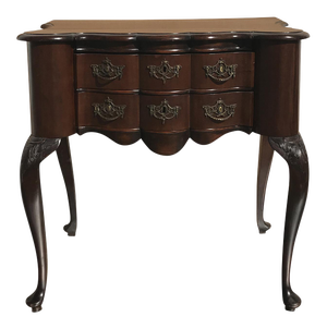 19th Century English Lowboy With Shell Carving