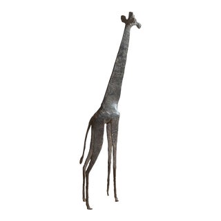 Large Vintage African Giraffe For Sale